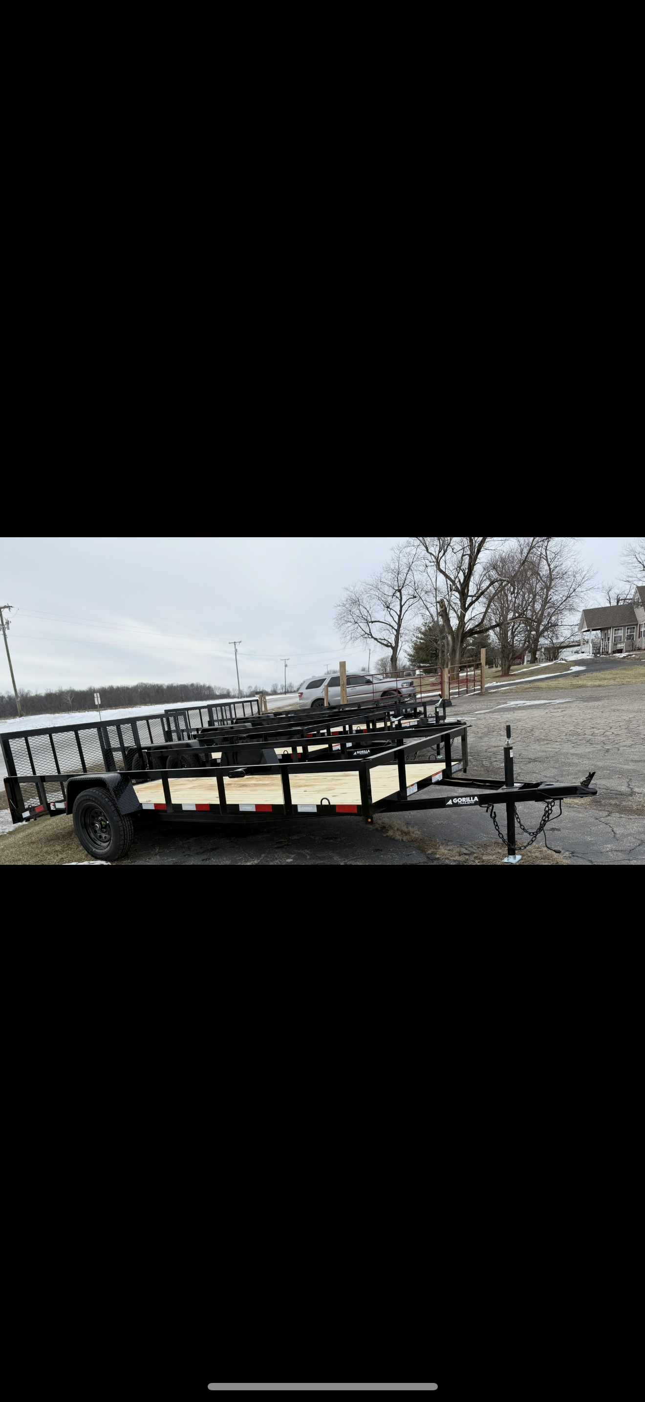 12ft Single Axle Gorilla Utility Trailer